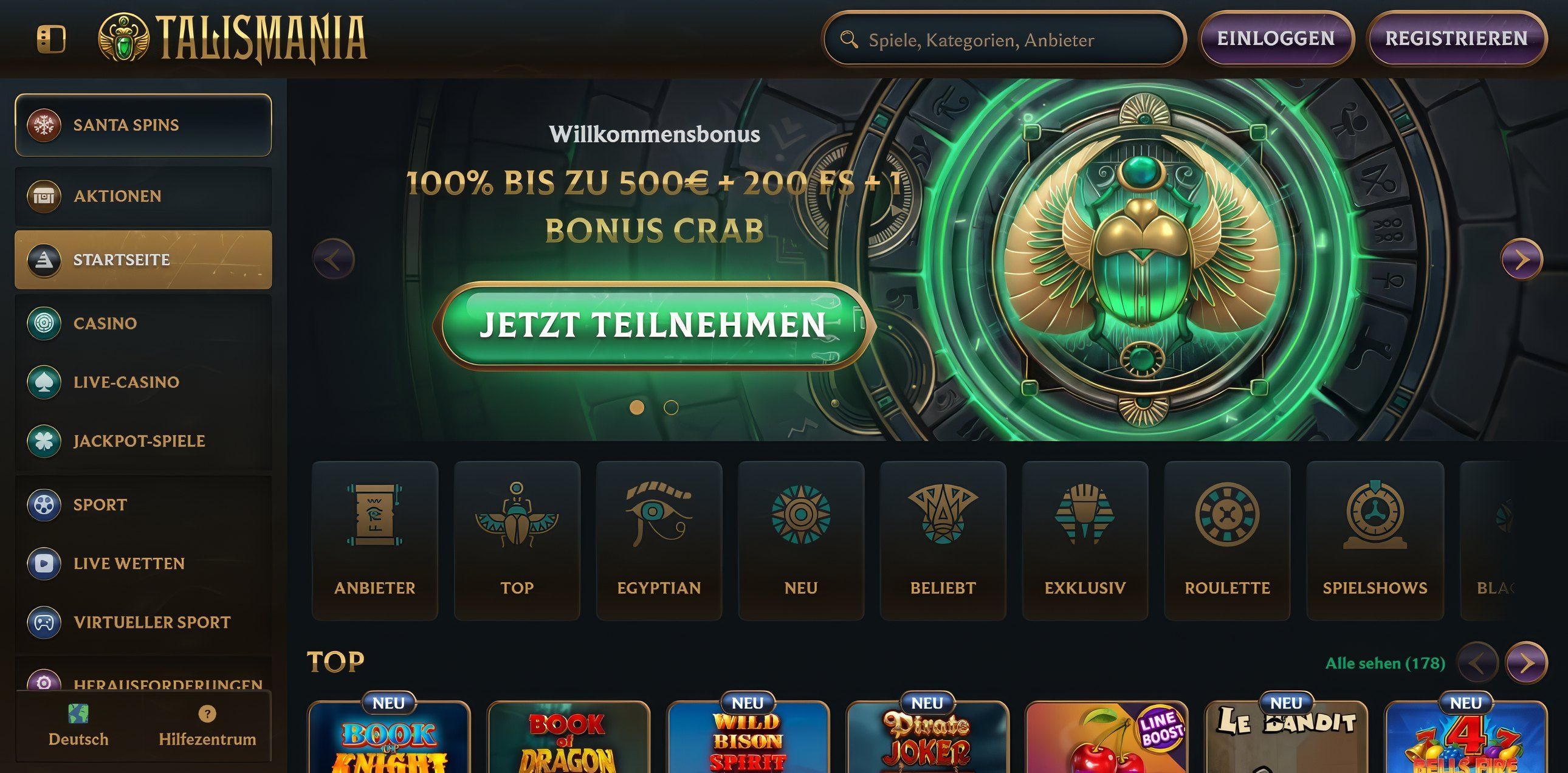 Talismania desktop screenshot 1